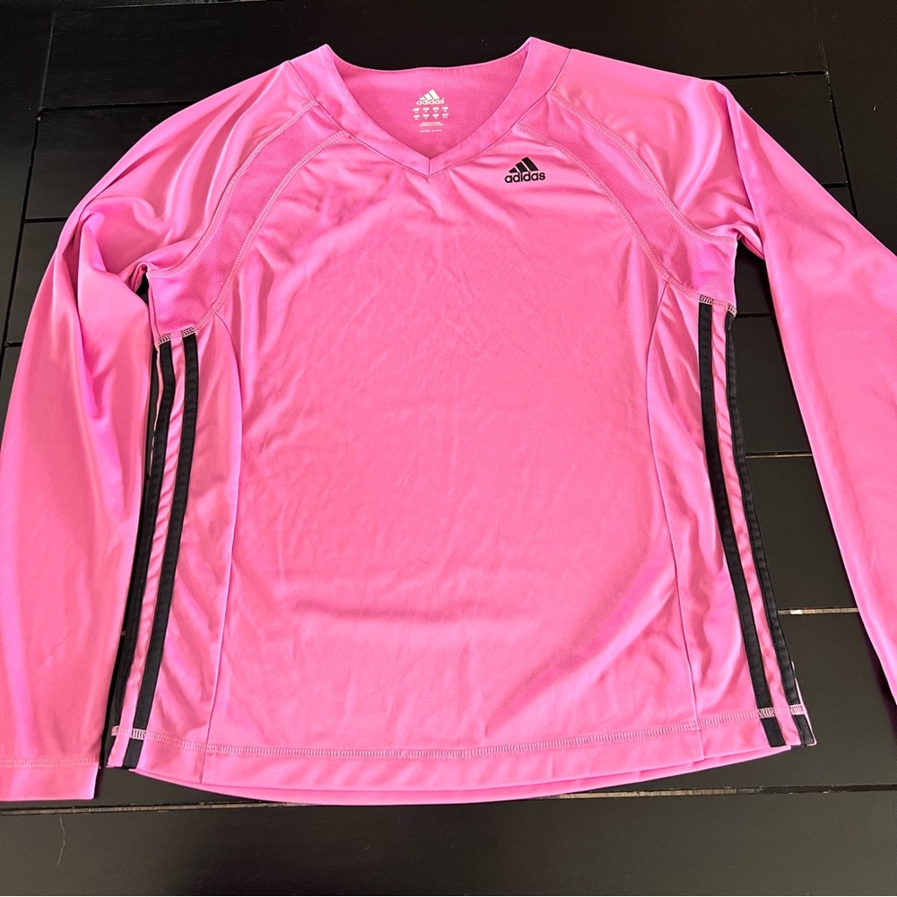Adidas Women's Pink Long Sleeve Top
